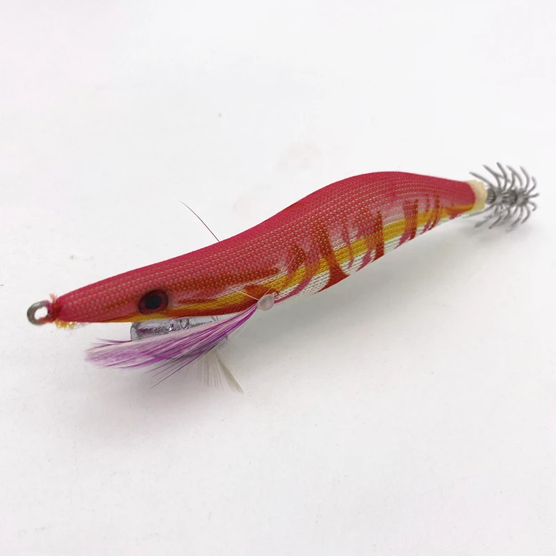 Señuelo luminoso de madera para pesca, anzuelo de pulpo, paraguas de sepia, calamar, jigging, 10 unidades, 4g/12cm - imagen 2