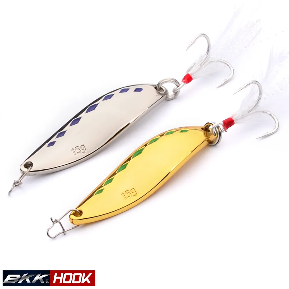 Señuelos de Pesca de Metal, cebo giratorio Wobbler, cuchara de lubina Artificial, anzuelo duro de agudos, aparejos de pesca, 10G/15G/20G - imagen 4