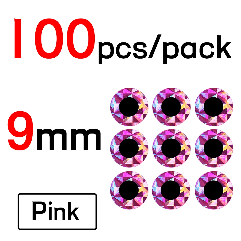 9mm Pink 100pcs