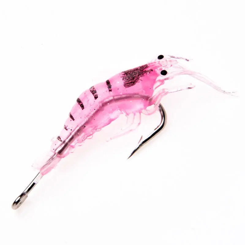 Cebos de silicona suave para pesca de camarón, cebos artificiales suaves de varios colores, 4,5 cm/1g, sin gancho, aparejos de pesca de mar, 5-10 unids/lote - imagen 3