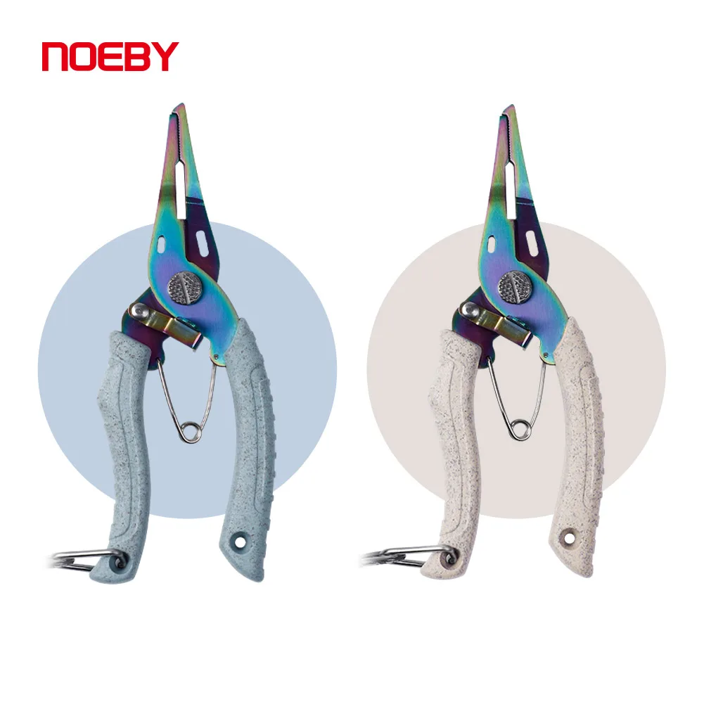 NOEBY-Alicates de pesca, herramienta para un pequeño anillo deslizante de señuelos, alicates de pesca de acero inoxidable, Cortador de línea trenzada, accesorios de pesca - imagen 3