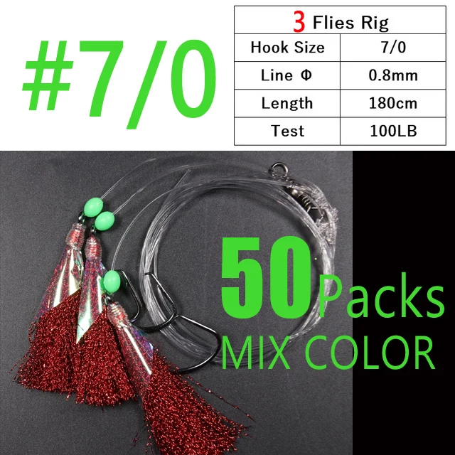 50packs 3 hooks 7l0