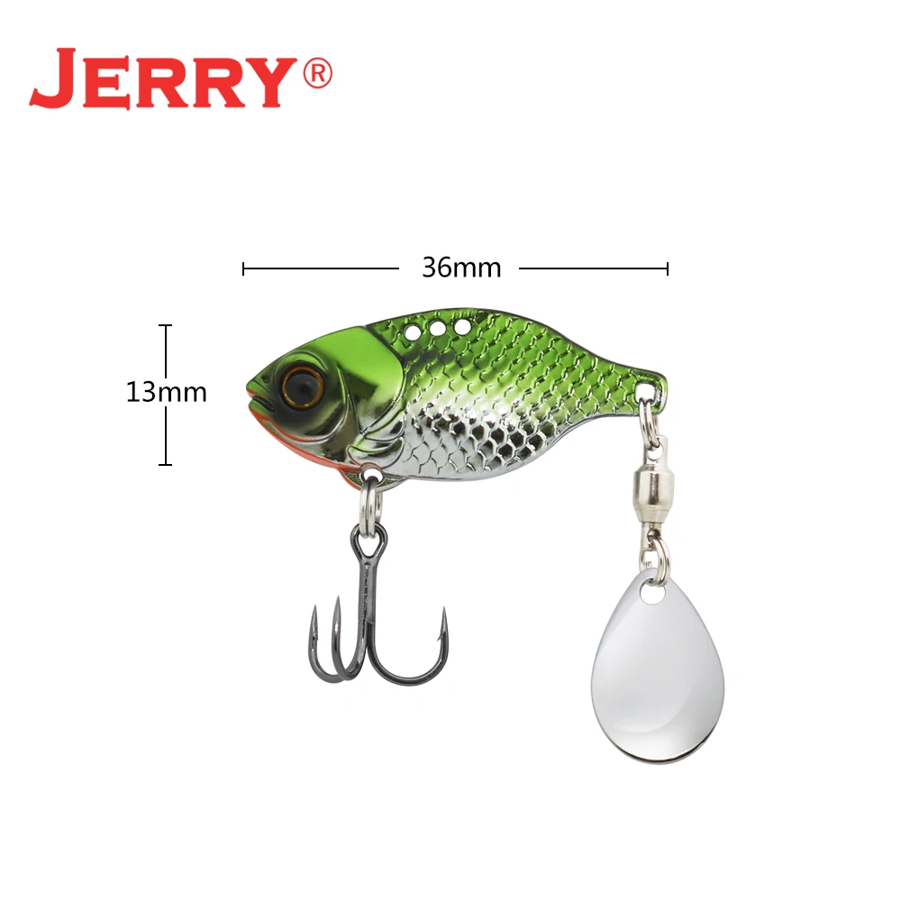 Jerry Dory hoja de Metal VIB Tengsten vibración Spinning Señuelos de Pesca Colorado agua salada cebo de agua dulce al por mayor - imagen 5