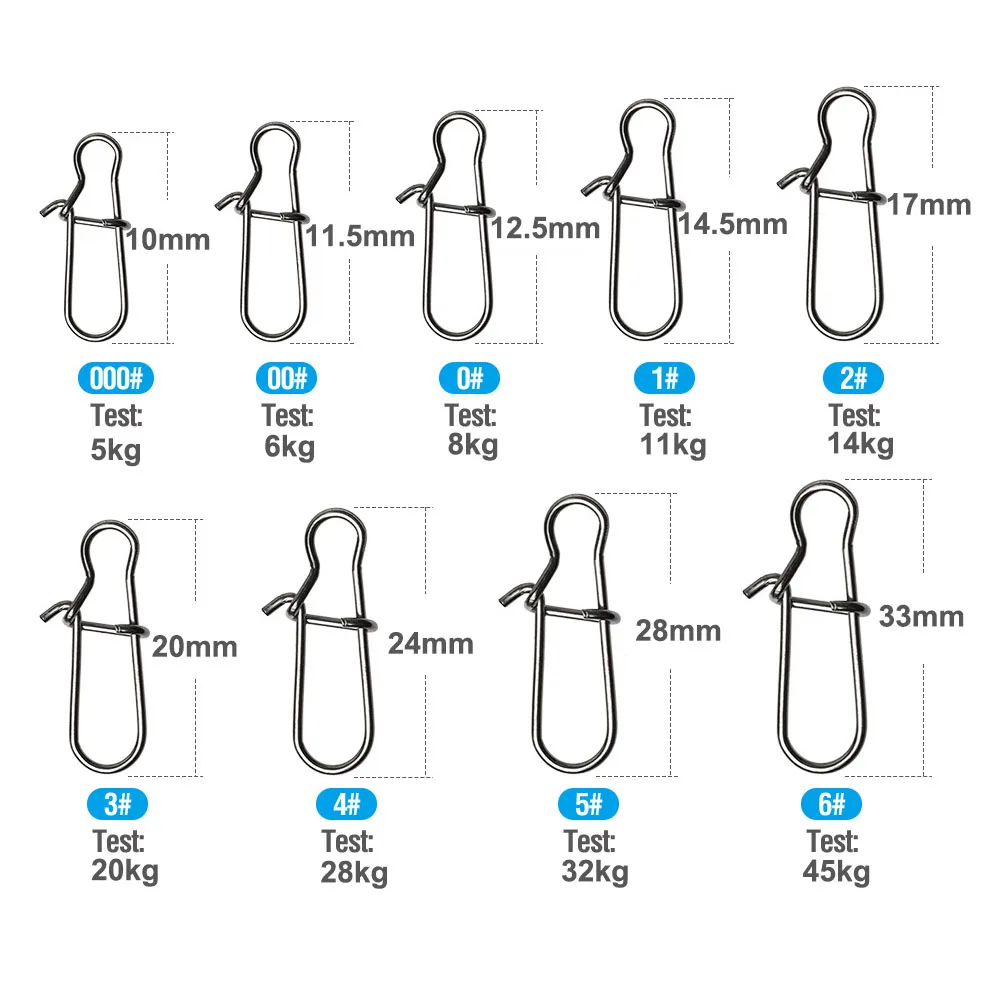 Enganche rápido snap de acero inoxidable para aparejos de pesca - imagen 2