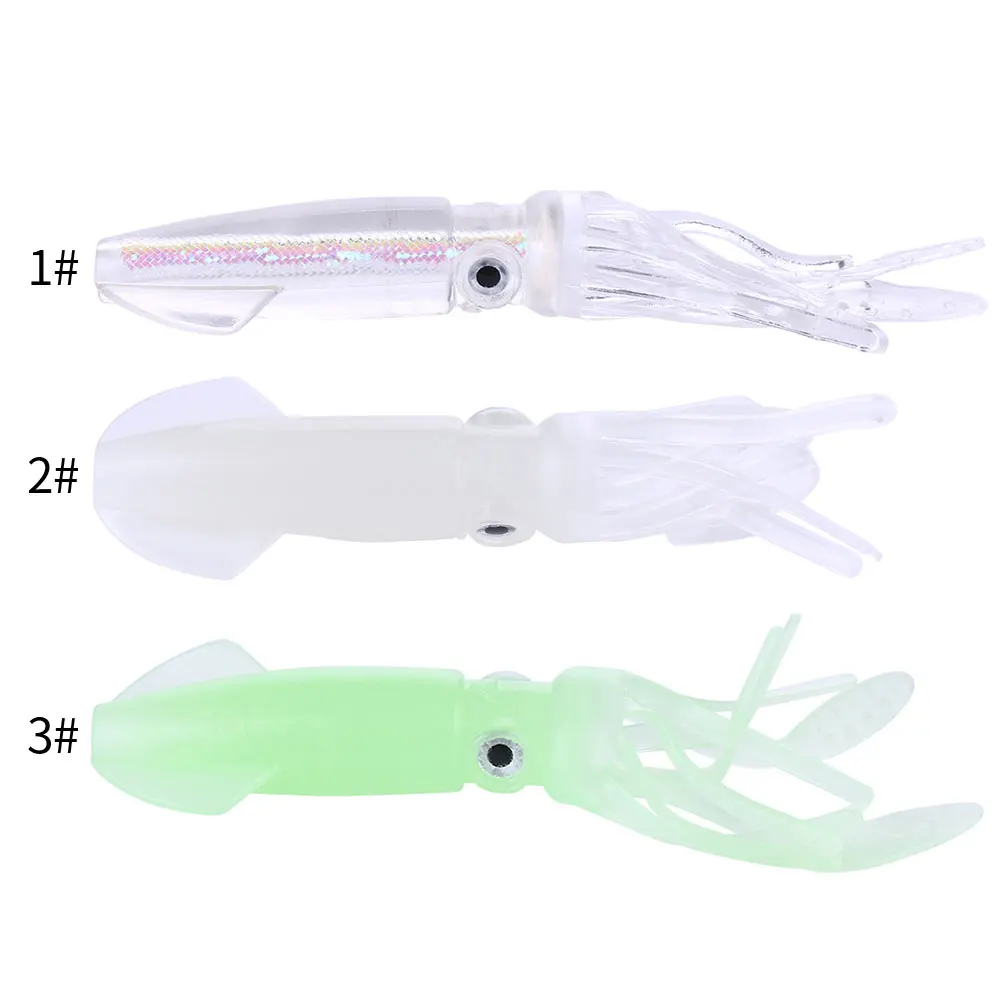Pulpo de goma luminoso Leurre – Vinilo para calamar y curricán - imagen 2