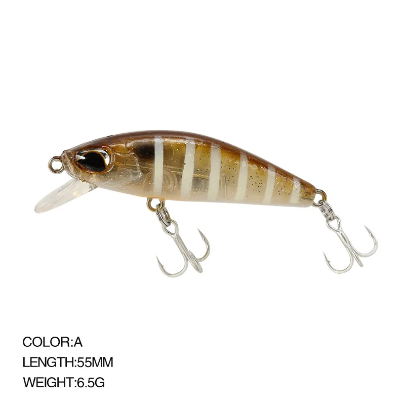 Señuelo de pesca Artificial de pececillos, cebo duro japonés, Wobblers Crankbait, aparejos de pesca de carpa, 55mm, 6,5g, 1 ud. - imagen 3
