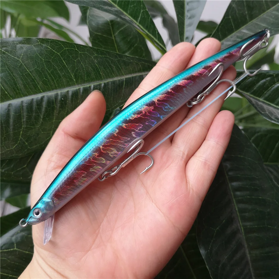 SWOLFY-señuelo de pesca, cebo duro de 175mm, 30g, lubina flotante, pez de playa, Océano leurre, 2 uds. - imagen 5