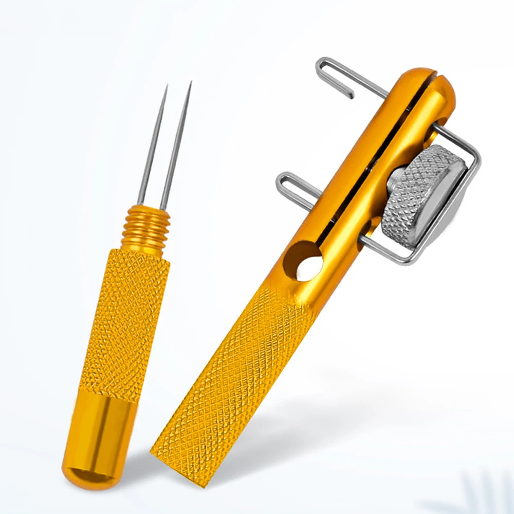 Máquina de nivel de anzuelo de línea de pesca automática, dispositivo de atado de anzuelos de doble cabeza, de aleación de aluminio rápido, accesorios - imagen 5