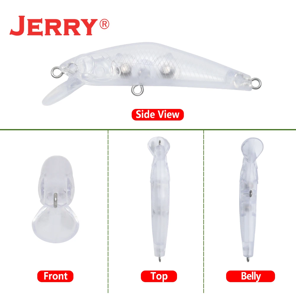Señuelo de pesca de roca Artificial, anzuelo duro para buceo profundo, Jerkbait, Fishing, Jerry Pan, Micro Minnow, Area, trucha, lubina, Wobbler, 45, 55mm
