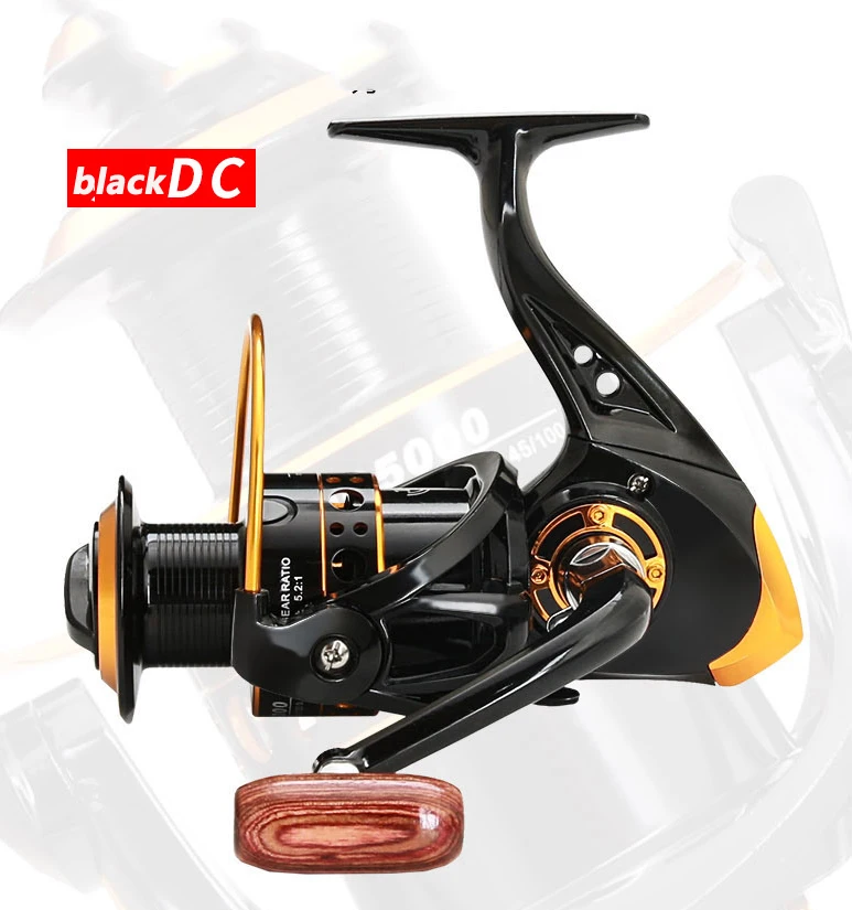 Rueda de pesca de doble rodamiento, engranaje de pesca haiganji, ancla, rueda giratoria de metal, liquidación - imagen 2