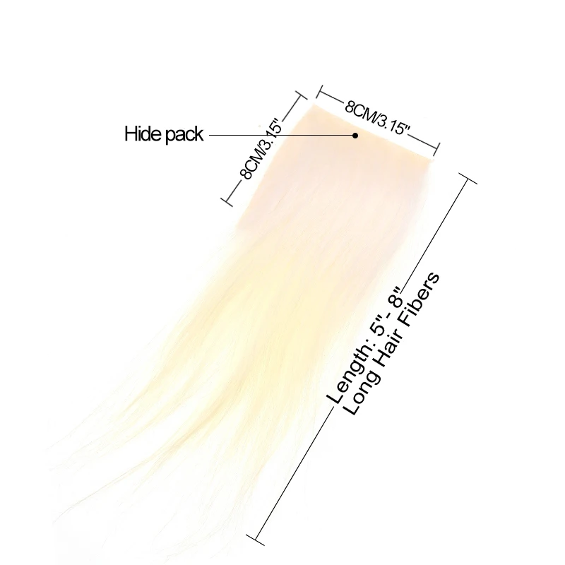 Bimoo-Material de pelo atado de moscas de cabra de Cachemira para sombra de rayos solares, perro Collie y Streamer, moscas de agua salada, fibras naturales largas, 1 unidad - imagen 3