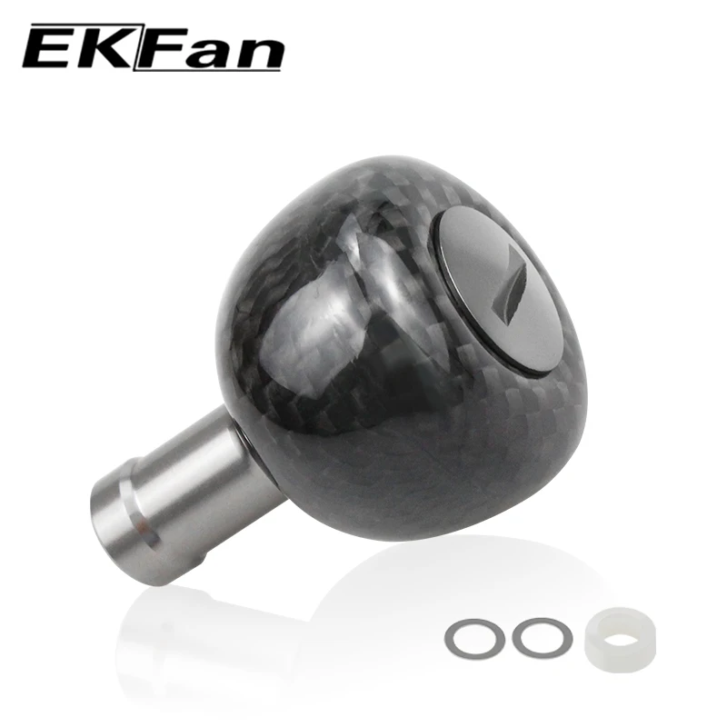 EKfan30MM nuevo diseño pequeño perilla de carbono adecuado para Daiwa Shimano carrete de pesca giratorio Baitcast 1000-5000 - imagen 2