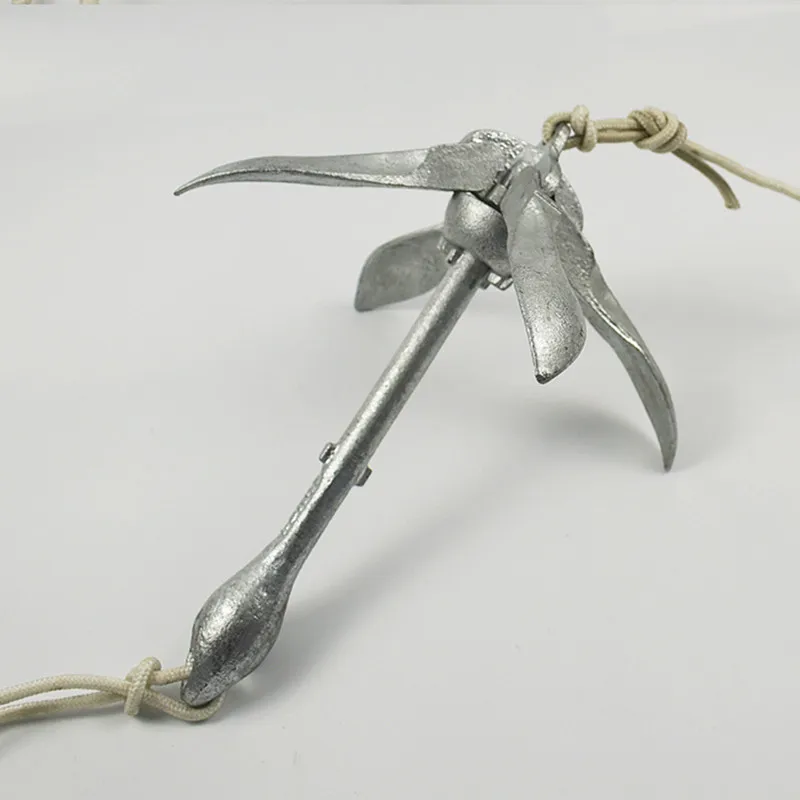 SOLAR MARINE 2,5 KG ancla portátil plegable de acero al carbono para 2,0-3,6 M 2-6 personas inflable Kayak barco de pesca bote balsa - imagen 3