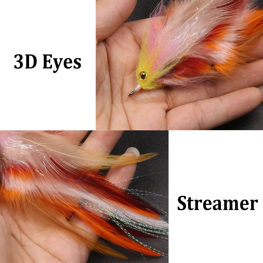 2 uds nueva trucha Steelhead salmón Pike Streamer mosca para pesca con mosca moscas tamaño 1/0 - imagen 4
