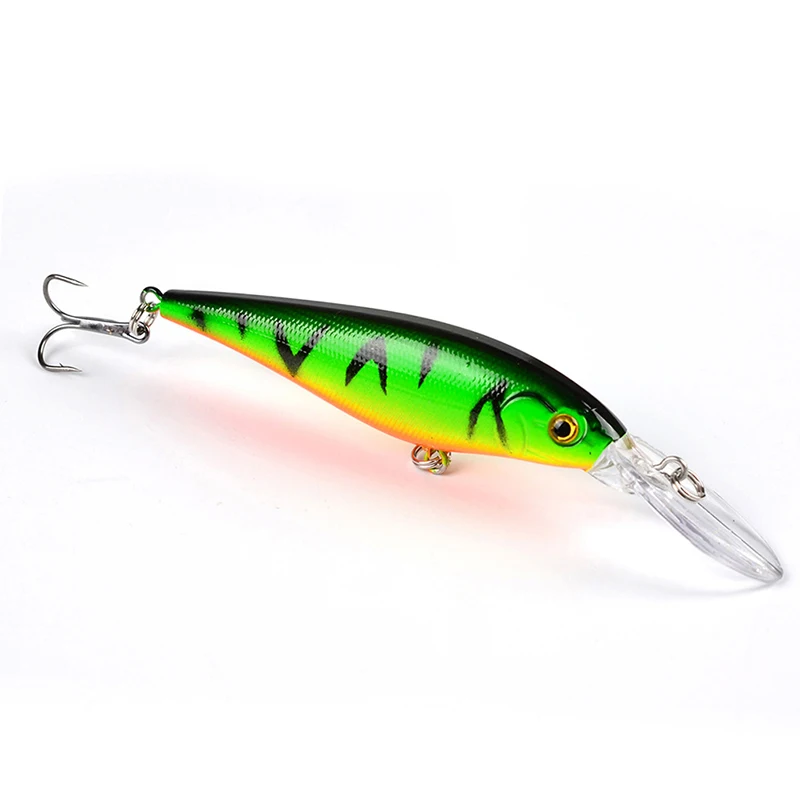 Minnow-SEÑUELOS duros de pesca, 11,5 cm, 10,5g, Wobbler Isca, Crankbait de plástico Artificial, 10 colores, cebos, aparejos de pesca, envío directo - imagen 4