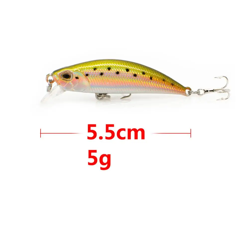 Señuelo de Pesca profunda, 1 piezas, 5,5 cm, 5g, Wobbler, Crankbait, Jerkbait, perca, Mini Wobblers - imagen 5