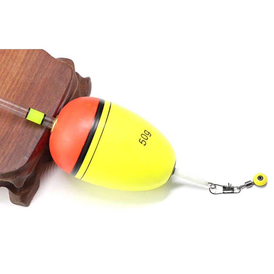 Flotador de Pesca con brillo nocturno + 5 palos, 10g, 20g, 40g, 60g, 80g, 100g, EVA, iluminación de Pesca, aparejos de Pesca de carpa nocturna - imagen 4