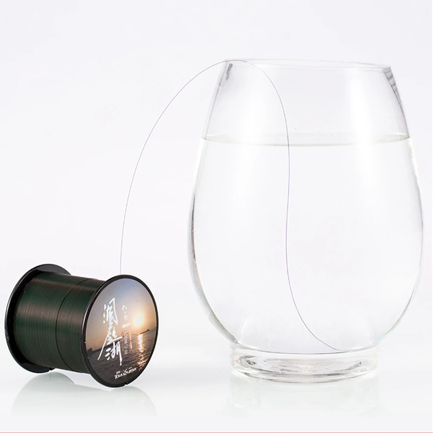 Hilo de pesca de nailon monocromático, Material de monofilamento de agua dulce, hilo superduradero de invierno, 500M - imagen 4