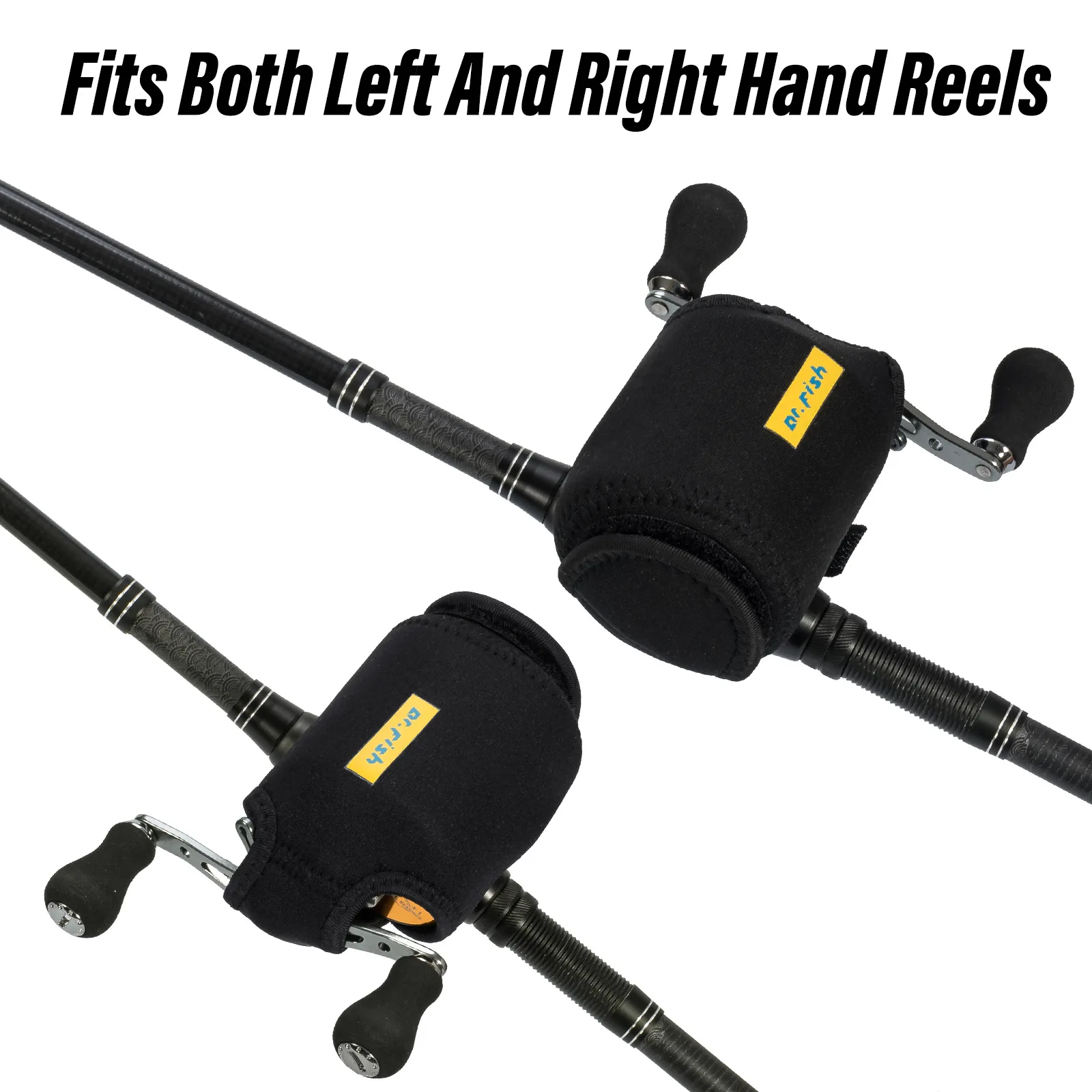 Funda para carrete de pesca Baitcasting, funda protectora de neopreno de perfil bajo para zurdos y diestros, carrete de pesca para almacenamiento de aparejos de pesca - imagen 5