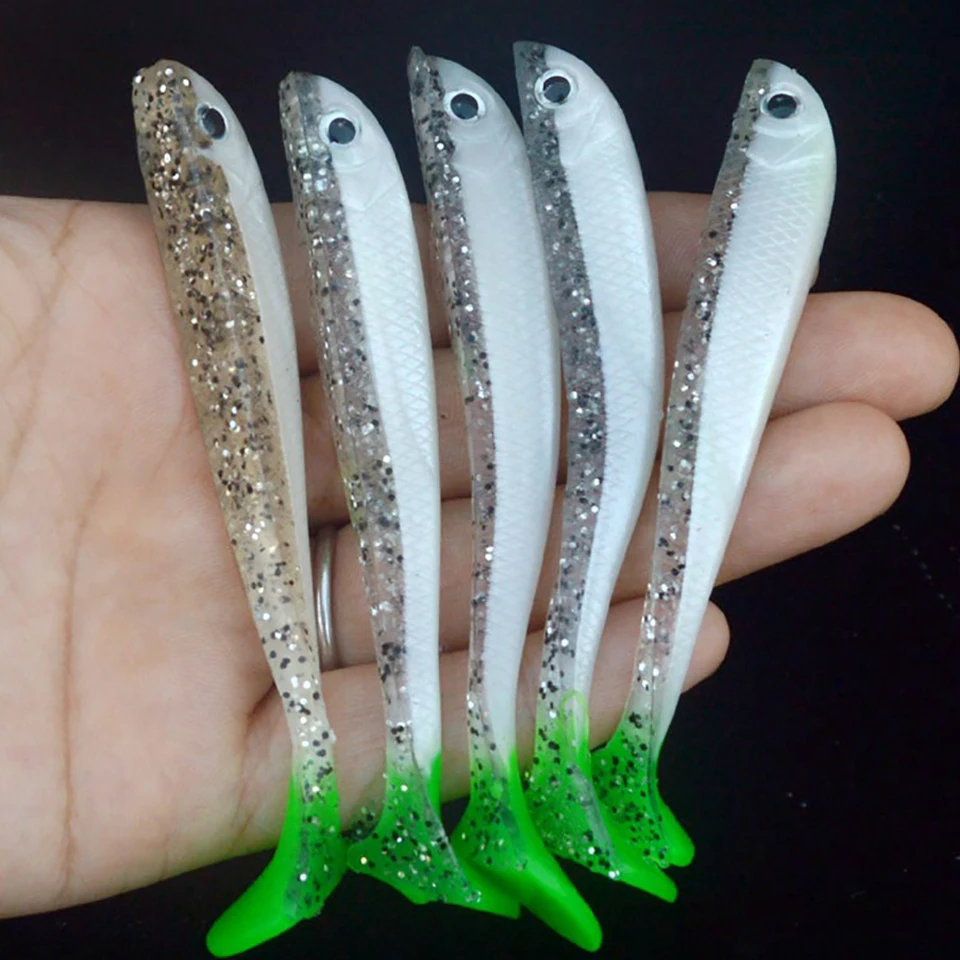 4 unids/lote 110mm/6g de señuelo de pesca de cebo Swimbait Atificial cebos de pesca de Pesca de Mar aborda Wobblers cebos blandos - imagen 5