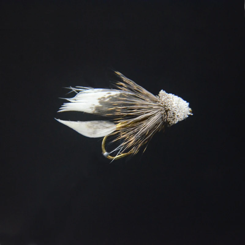 4 piezas 6 #   Patrón de serpentina clásico Muddler Minnow imitando escultura delgada agua dulce pesca de agua salada captura de moscas Steelhead - imagen 4
