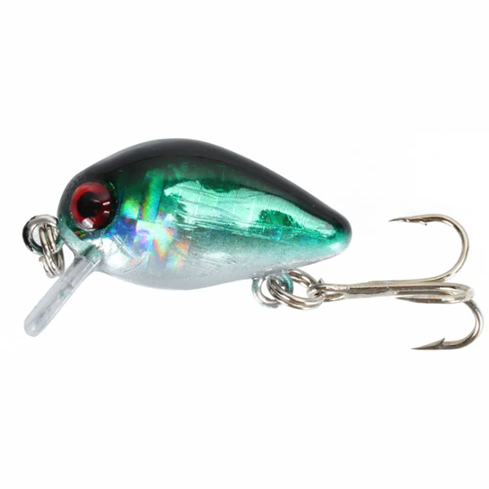 FISHINAPOT-señuelo de Pesca Artificial, 1 unidad, 3cm, 1,7g, Wobbler de colores, Japón, cebos duros, buceo, Mini Pesca, Crankbait