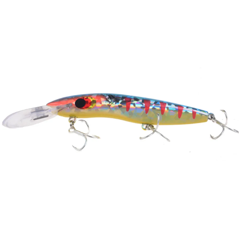 1 piezas gran Minnow Señuelos de Pesca japonesa 25g/16 cmHard cebo con #2 de alto carbono gancho profundo buceo pesca bajo Pike atraer