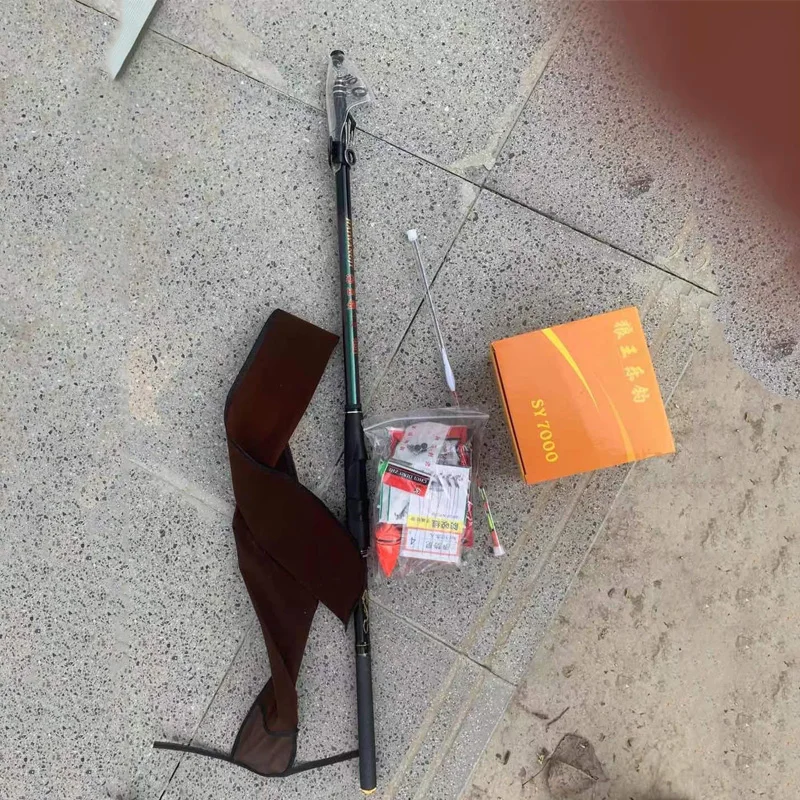 Caña de pescar telescópica giratoria, caña rocosa de fundición lejana a la deriva, superdura, grande, arrastre, alimentador de carpa, 3,6-4,8 m - imagen 5