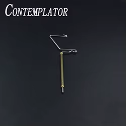 CONTEMPLATOR, herramientas para atar moscas, acabado de látigo giratorio de tamaño pequeño, 4,1 "con herramienta de medio enganche, gancho para moscas