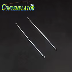 Agujas de atado de moscas variadas, utensilios de atado de moscas, de acero inoxidable, útiles y económicos, 2 uds.