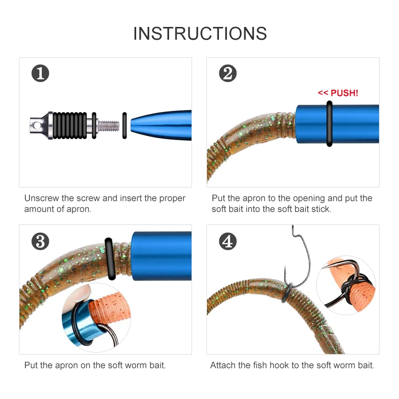 MOSODO-Kit de aparejos de pesca de lubina, herramienta de aparejo de gusano O anillo, aparejos de pesca de lubina para Senko, señuelo suave, juego de aparejos de pesca - imagen 5