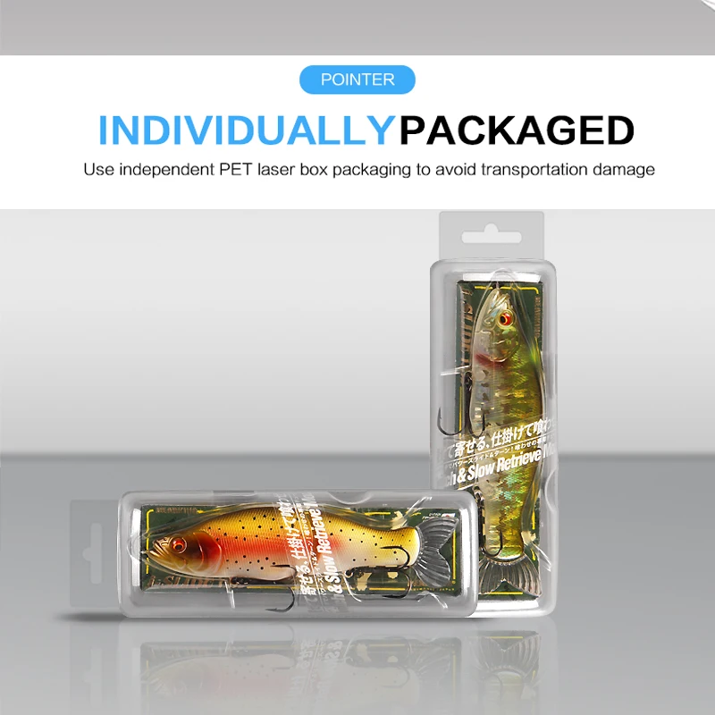 BEARKING-Señuelos de pesca superiores, 135mm, 1oz, Wobblers de pececillo articulado, cuerpo ABS con cola suave, SwimBaits, señuelo suave para Lucio y lubina - imagen 4