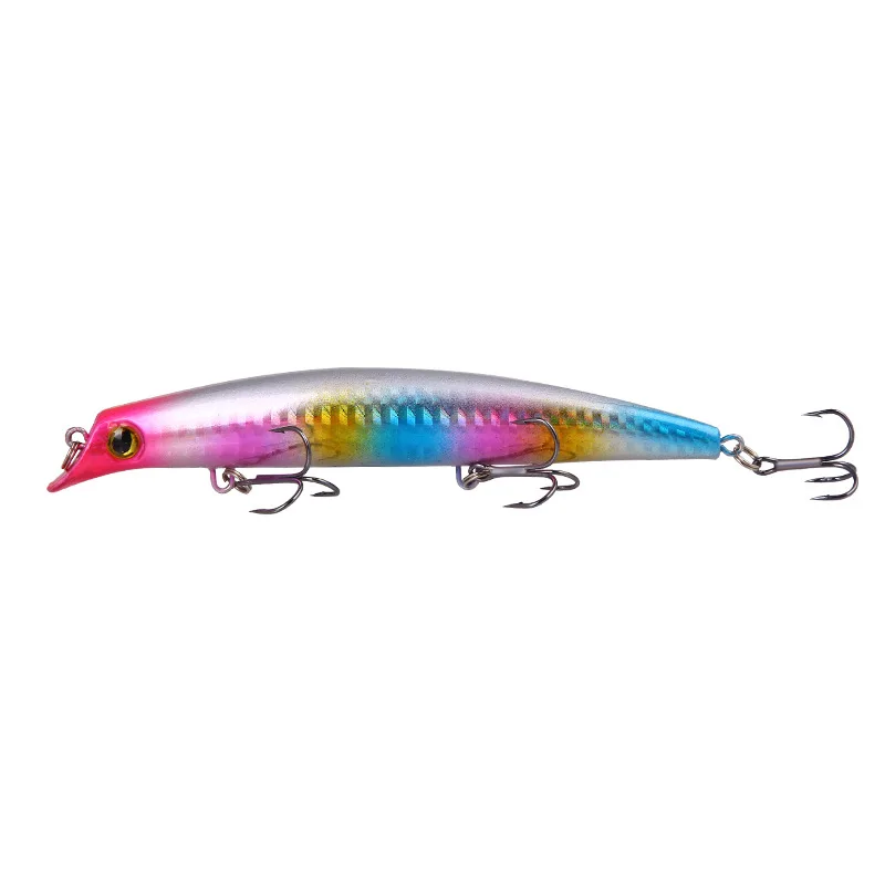 Señuelos de pesca Minnow, 12,5 cm, 14g, cebo Popper, cebo Artificial duro, Jigbait Topwater, Wobblers, Lucio, perca, aparejos de pesca, 1 ud. - imagen 4