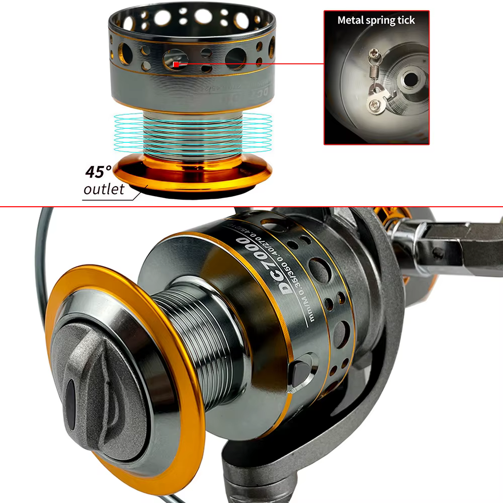 Carrete Spinning Carretilha 13BB – Relación 5.2:1 para agua salada - imagen 5