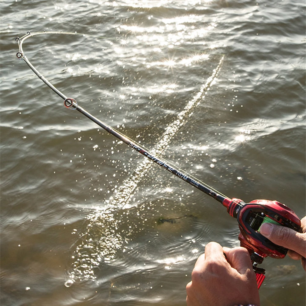Caña de pescar giratoria de fundición de 1,68-2,4 m, M/L/MH 30T, caña de 2 secciones de carbono, cebo de 1/2/3 puntas, Wt 6-35g para aparejos de pesca de mar - imagen 5