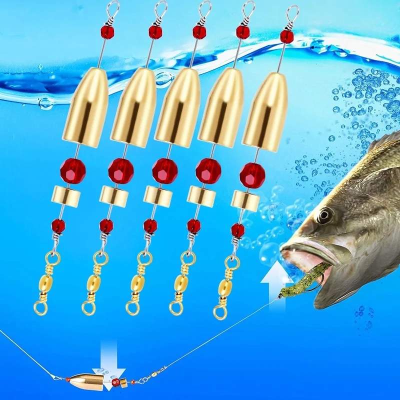 Sougayilang-Conector de anillo giratorio de pesca, herramientas de aparejos de latón, 11g/18g/25g