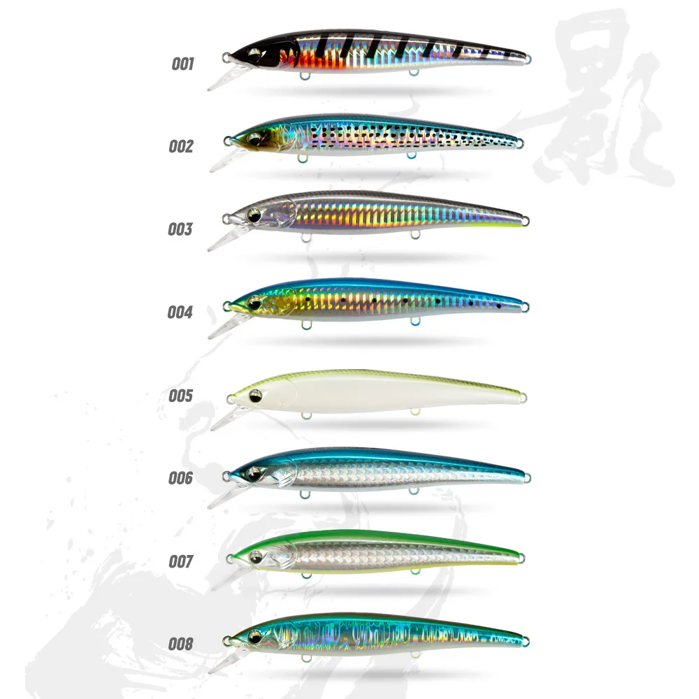 Señuelo de Pesca D1 para Mar, 130mm 27g, Artificial, Hundimiento Rápido, Tipo Wobbler, Profundidad 40-70cm, Lanzamiento Largo, Minnow Jerkbait para Pesca de Lubina y Trucha - imagen 5