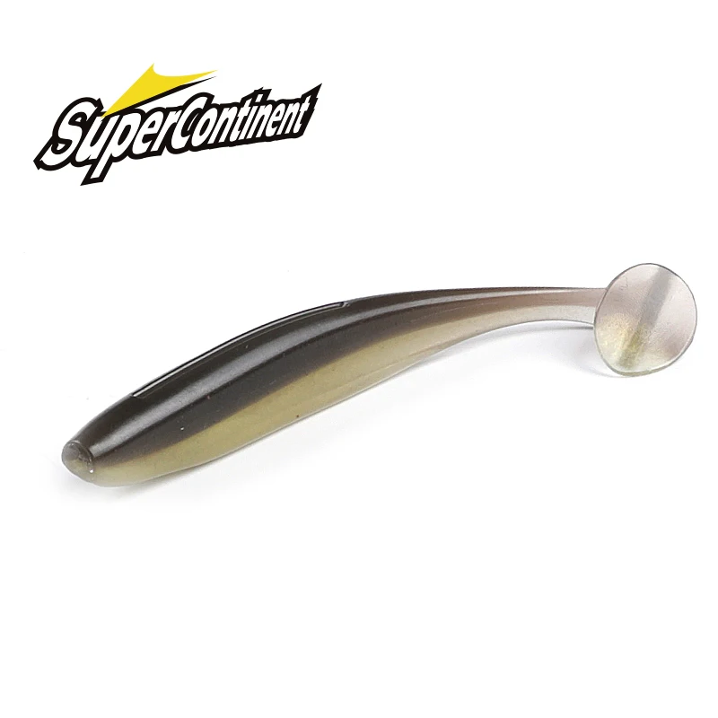 2023 supercontinente brillo 50mm 75mm 100mm Señuelos de pesca cebo Artificial suave fácil para enganchar un luccio grande