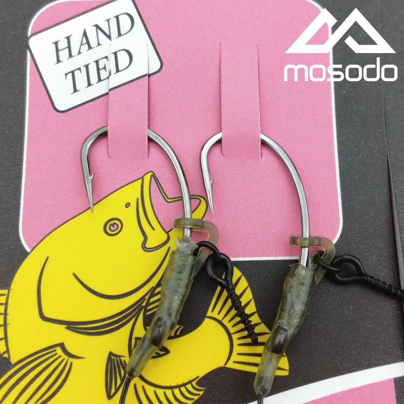 Mosodo-aparejo de pesca con anzuelos BKK, aparejos Pop-Up 2 #4 #6 #8 #, aparejo de pelo atado listo con tornillo Boilie, accesorios de pesca - imagen 3