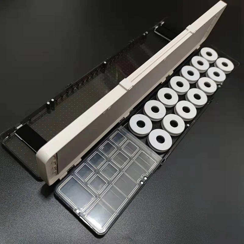 Caja de aparejos de pesca multifuncional de doble capa, estuche de almacenamiento para flotadores de pesca, accesorio de tablero de bobinado de línea J385, 51x10x5CM - imagen 5