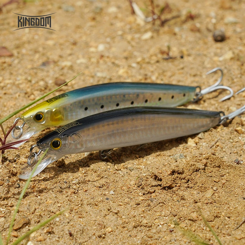 Kingdom-señuelo de pesca Crankbait, 23g, 120mm, 30g, 130mm, Jerkbait loco marino, pececillo flotante, cebo duro profesional para nadar, aparejos de pesca - imagen 5