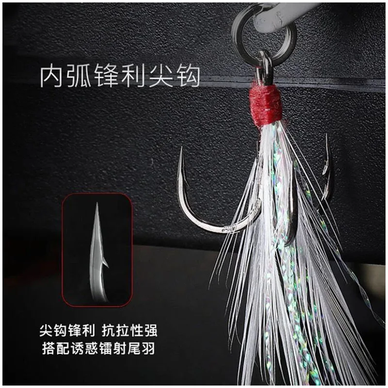 Cebo de lentejuelas de movimiento rápido, mamuza armada, cebo falso de hundimiento lento, tiro de largo alcance de Metal de sanguijuela de escamas de pescado, natación completa - imagen 4