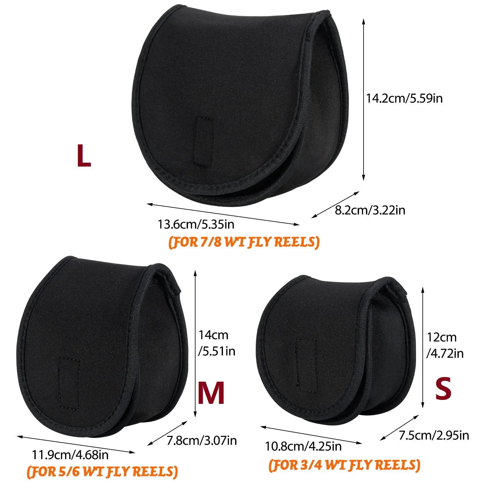 Bolsa para carrete de pesca con mosca, cubierta protectora, paquete de almacenamiento, Baitcasting, tambor, balsa - imagen 3