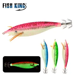 FISH KING-señuelos de calamar para pesca, aparejos de pesca ligeros para deportes al aire libre, 9cm, 17,5g, 1 unidad