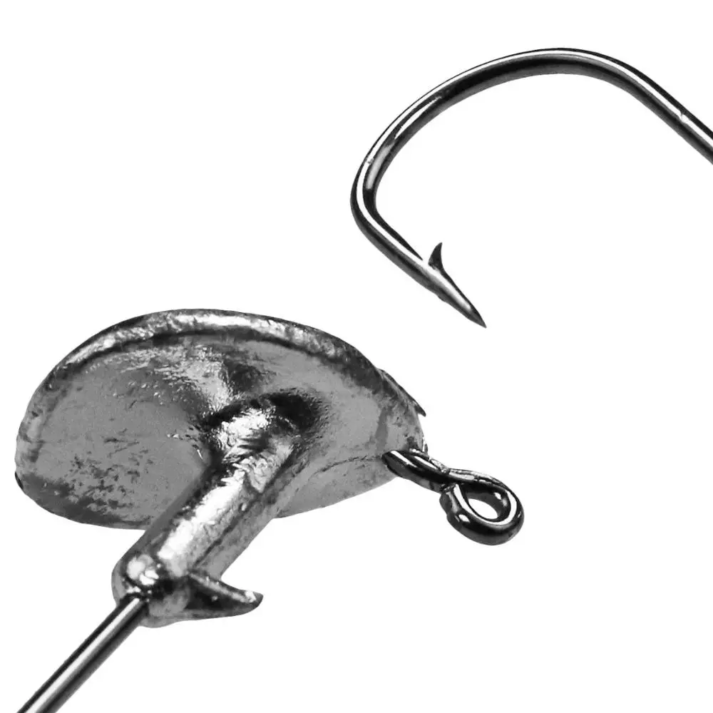 Anzuelos de pesca de 3,5g, 5g, 7g, 10g, 14g con cabeza pesada, anzuelos de pesca de hierba anticolgantes para cebos blandos, 10 unids/lote jig pesca anzuelos para jigs - imagen 3