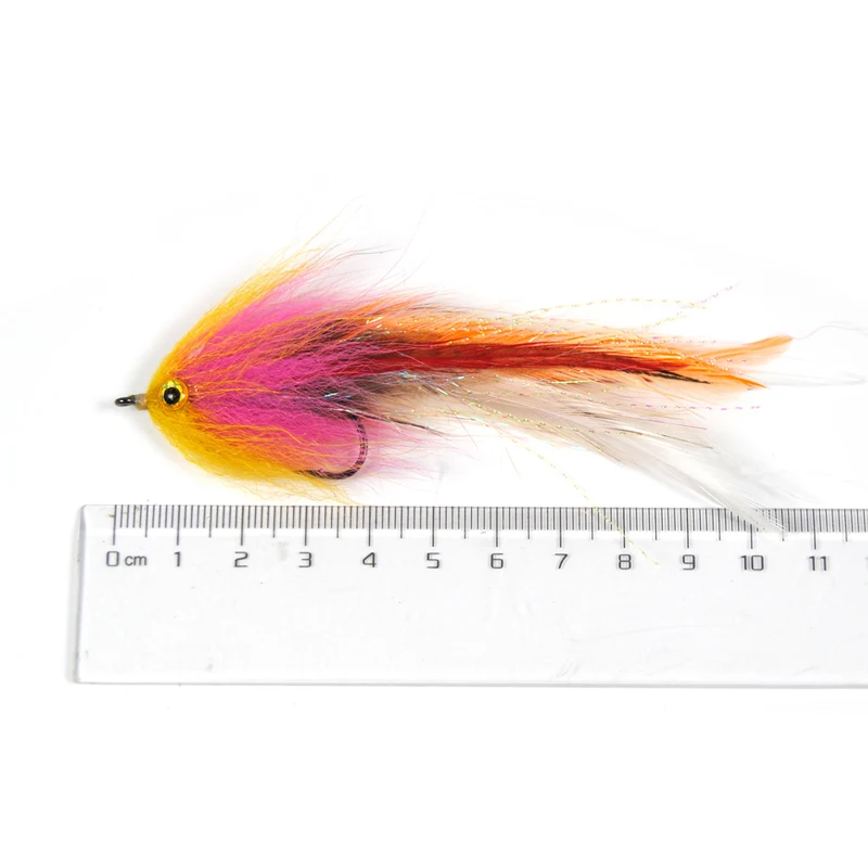 Bimoo 1 pieza # 1/0 nueva trucha Steelhead salmón Pike Streamer mosca para pesca con mosca moscas tamaño - imagen 2