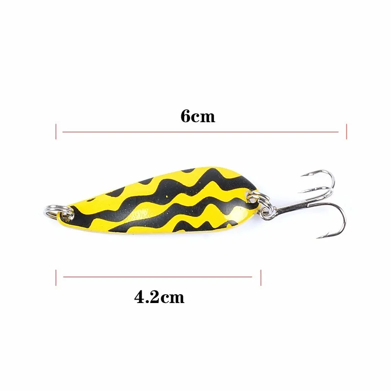 Señuelos de Pesca con cuchara para trucha, cebo giratorio de 4,2 cm/5,7g, anzuelo Jig, Isca Artificial, VIB, lentejuelas, cebos duros para Pesca de carpa - imagen 3