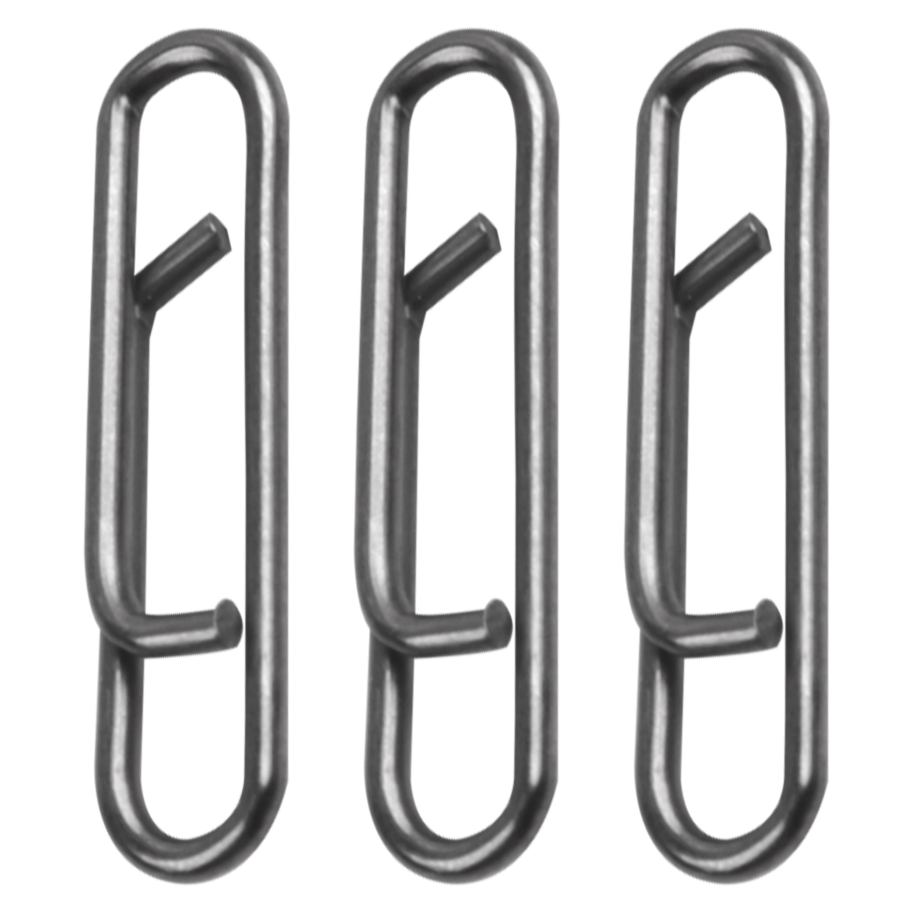 Clips de alimentación de acero inoxidable para pesca, Conector de señuelo de cambio rápido, Clips de velocidad, 200 Uds.