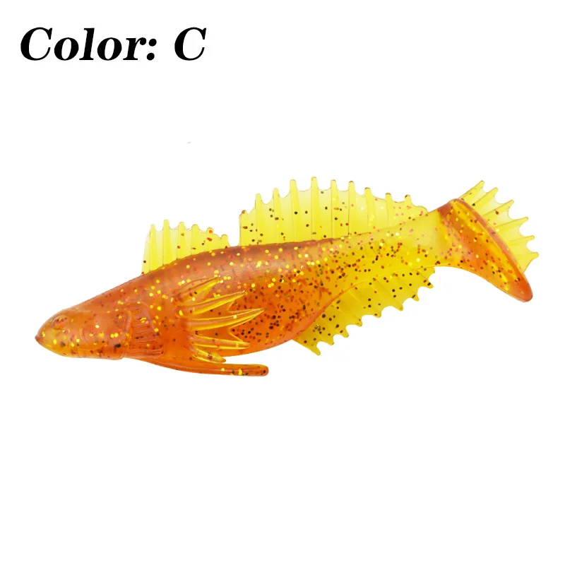 WDAIREN-Cebo suave 3D perfecto para pesca, 11cm, 19,5g, plástico de silicona, Swimbait, Shad Crankbait, uso para aparejos de pesca - imagen 5