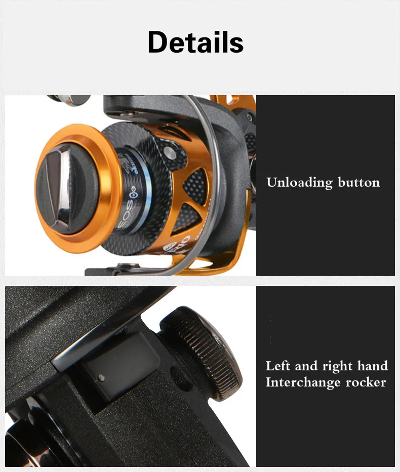 Descargar con precisión para el control de carrete sin esfuerzo